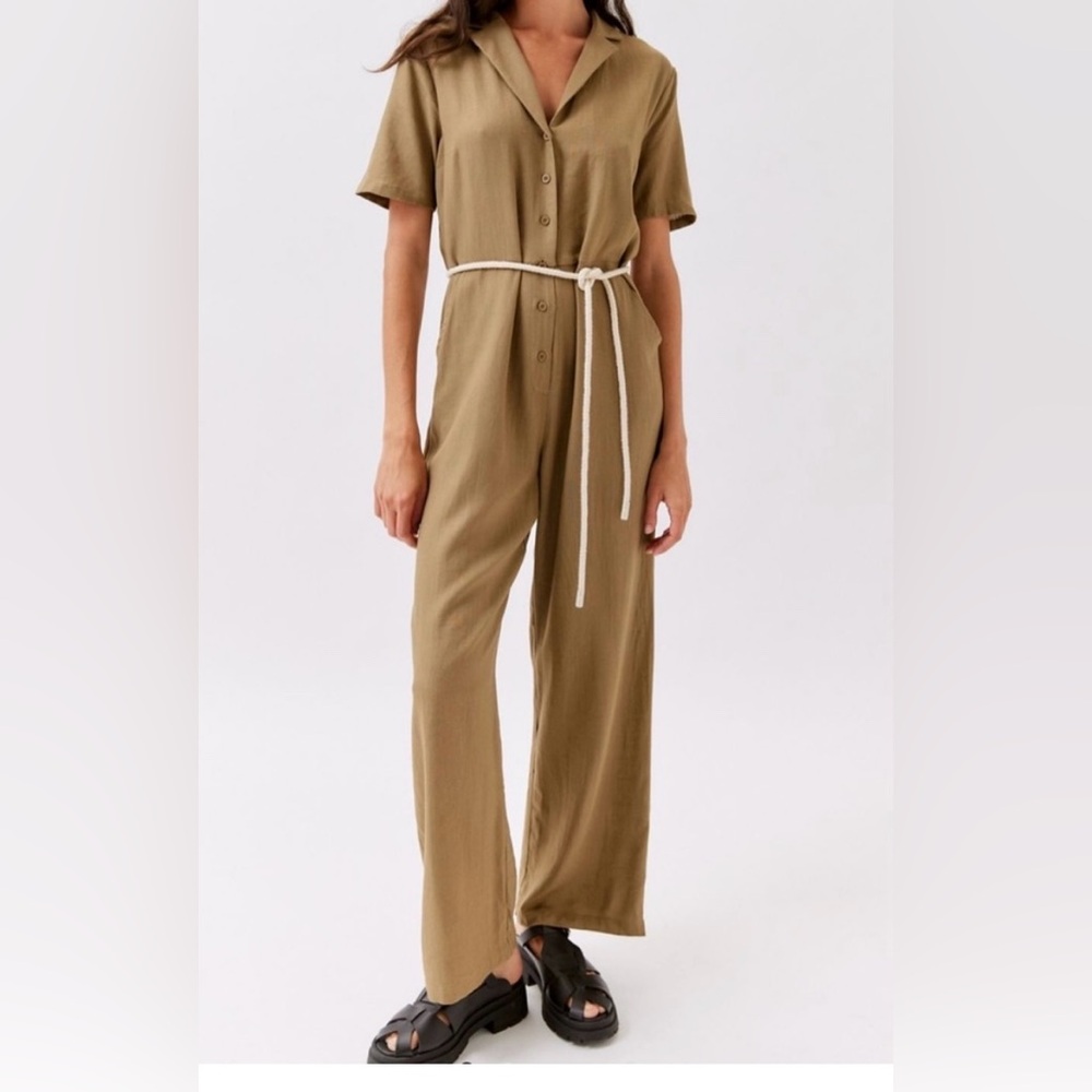 Urban Outfitters Tan Jumpsuit